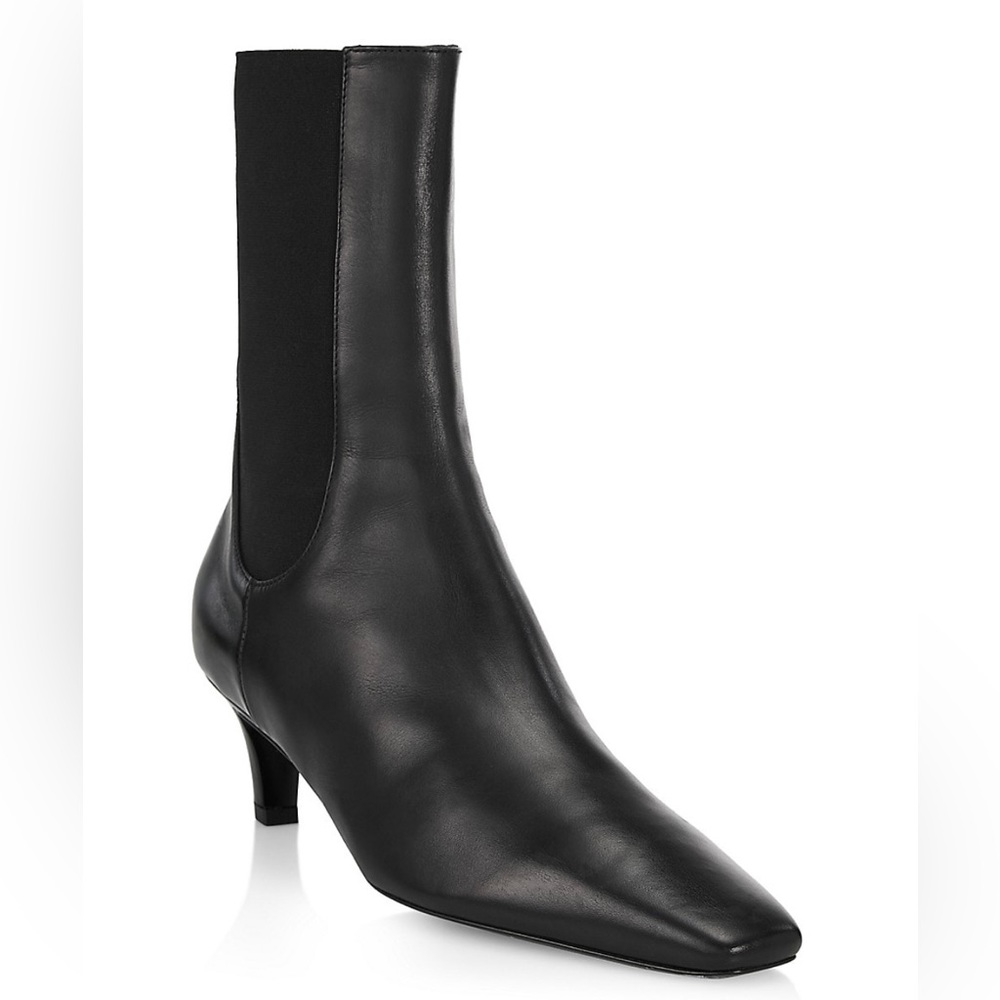 Toteme Leather Ankle Boot Black 39